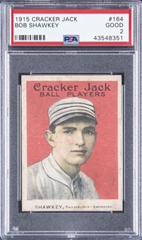 1915 Cracker Jack #164 Bob Shawkey - PSA GD 2